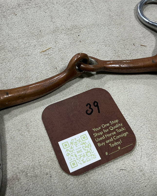 Bit shank Snaffle copper Mouthpiece