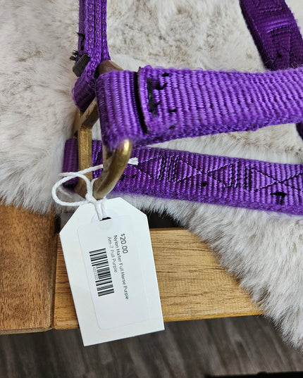 Halter Nylon Full Horse Purple