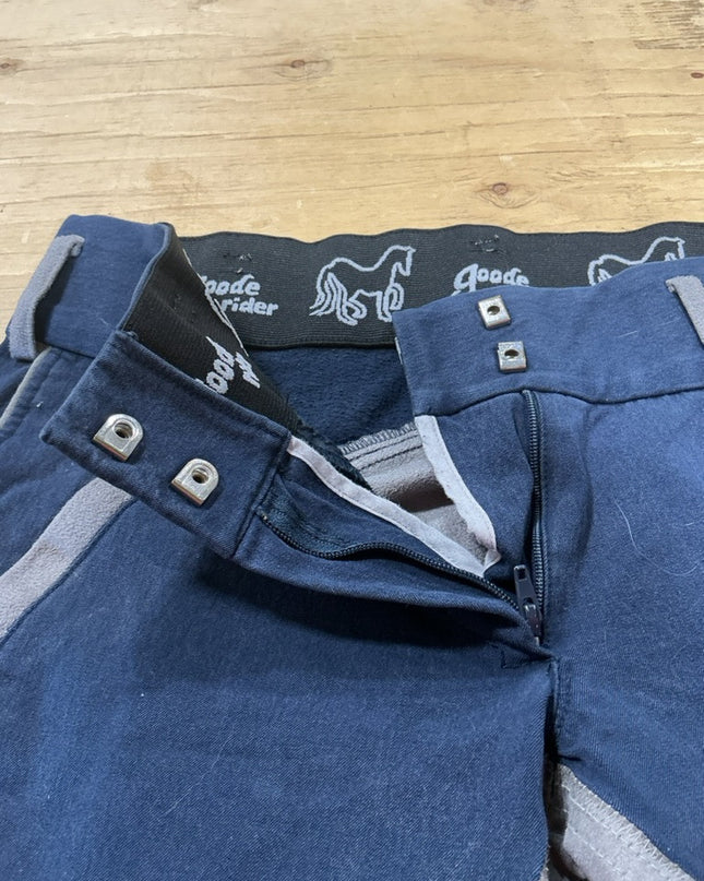 Breeches Goode Rider Size 28L Blue/Grey
