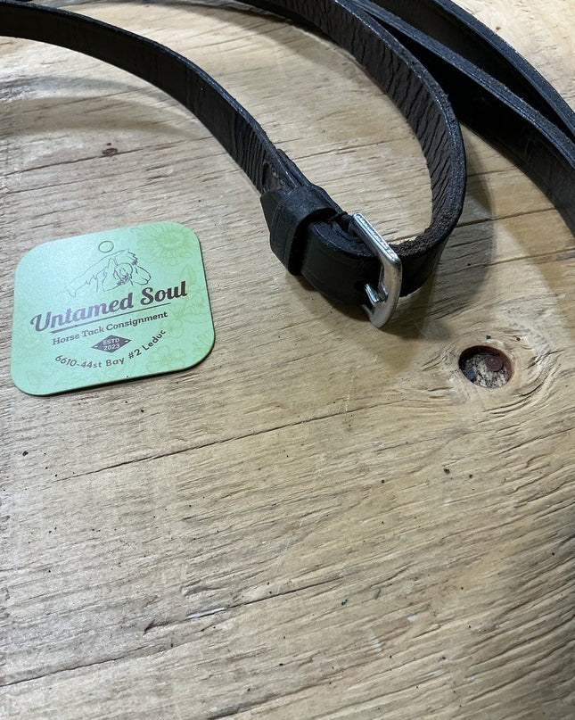 English Reins Leather Black