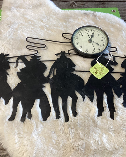 Wall Clock Running Horses