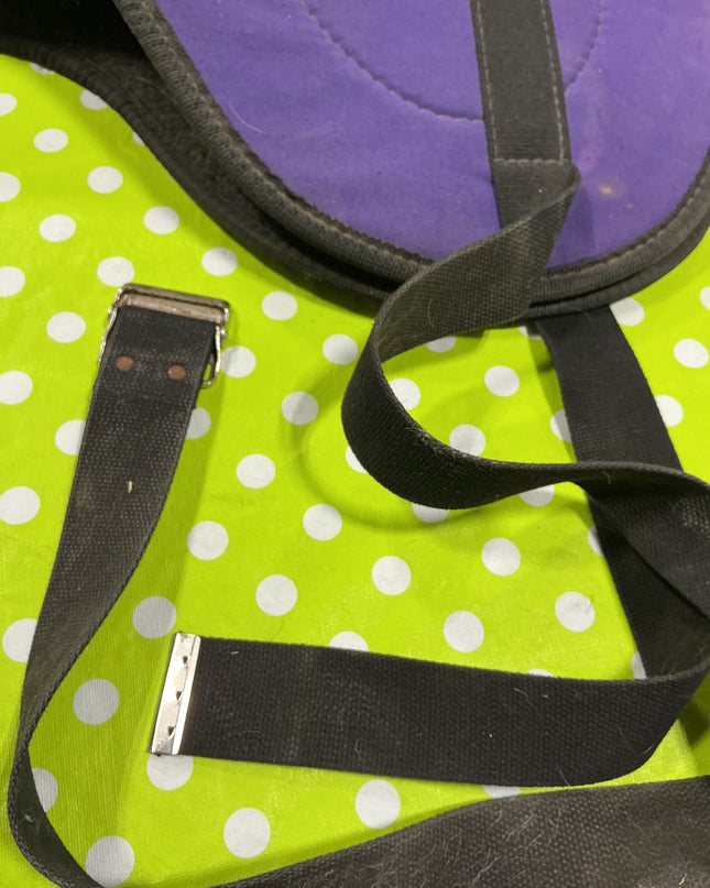 Bareback pad Diamond wool purple