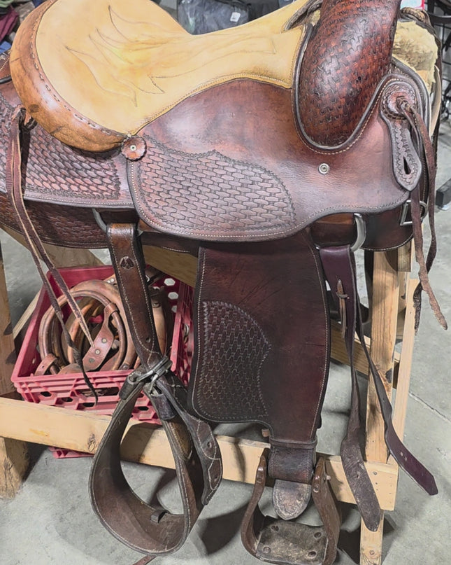 Western Rope Saddle S16" G6.5"