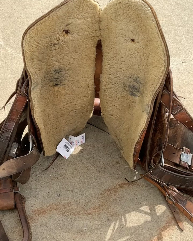 Western Saddle – R. McCaughey Rope S16" G7.5" with Breast Collar | Used, Good