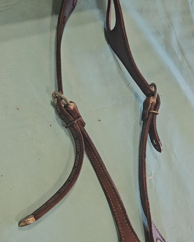 Western Headstall 1 Ear & Reins & Bit 5"