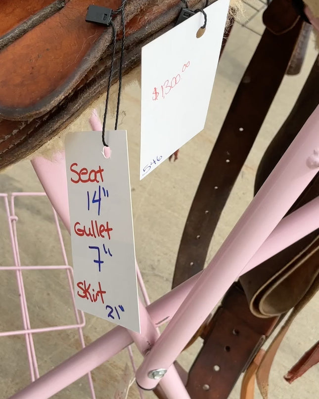 Western Barrel Saddle S14" G7"